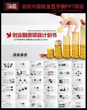 大气商业策划书创业计划项目投资PPT模板